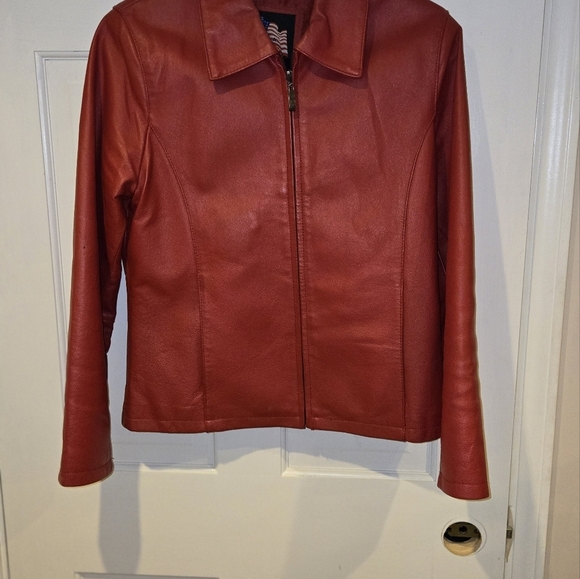 Leather Jacket by Leather U.S.A. Woman's Medium - Picture 3 of 13